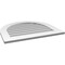 Ekena Millwork Round Top Surface Mount PVC Gable Vent: Non-Functional, w/ 3-1/2"W x 1"P Standard Frame, 30"W x 26"H GVPRT30X2601SN - alternate 2